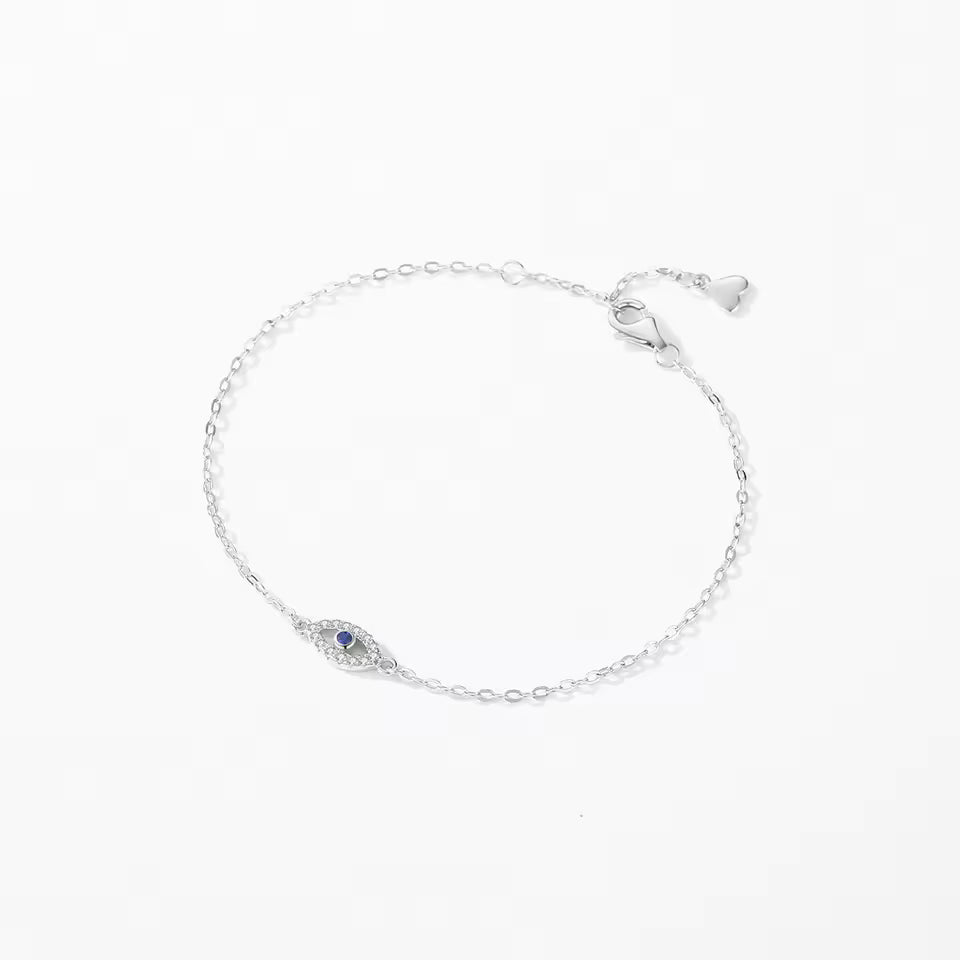 Сребърна гривна “Синьо Око”