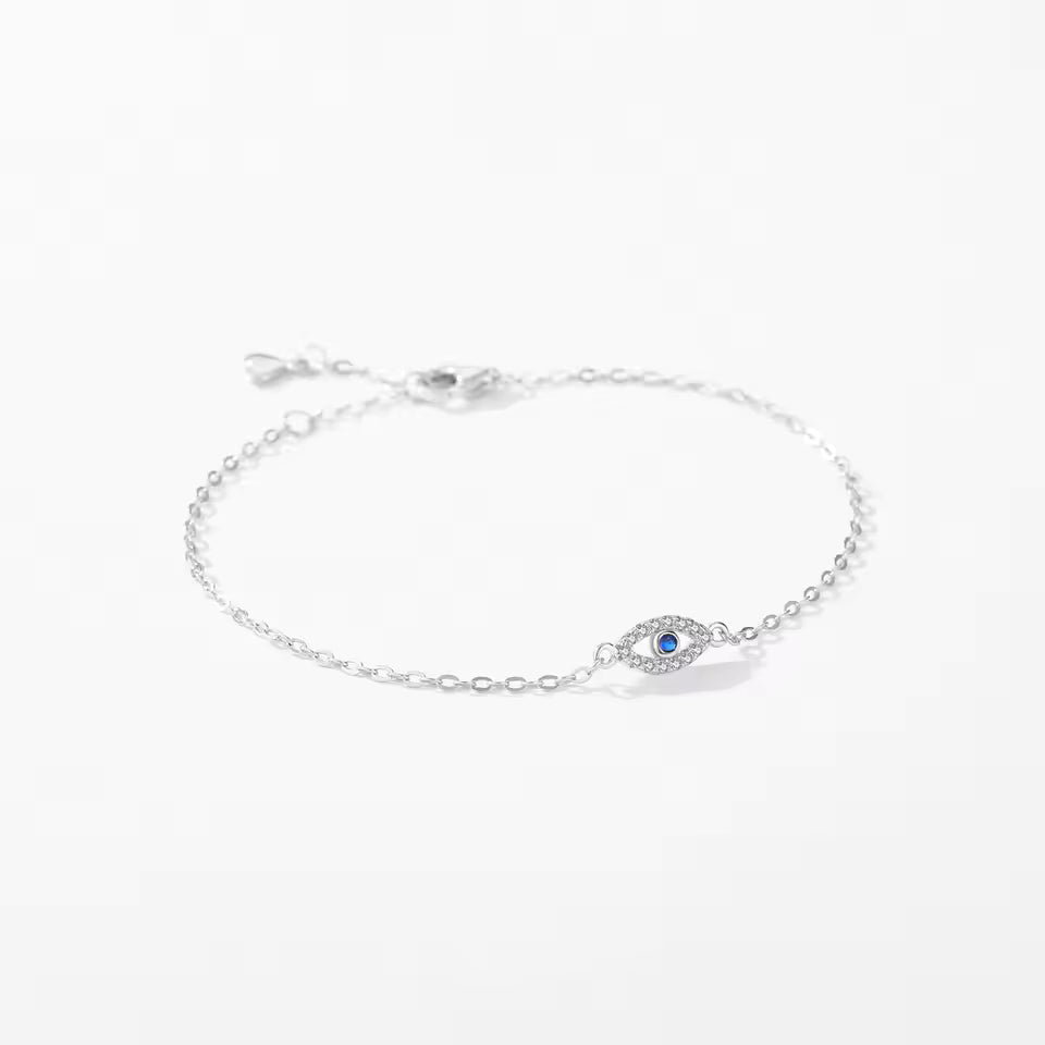 Сребърна гривна “Синьо Око”